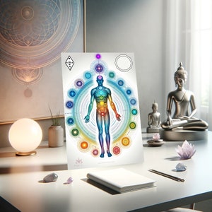 Tabla testaje chakras aura radiestesia péndulo