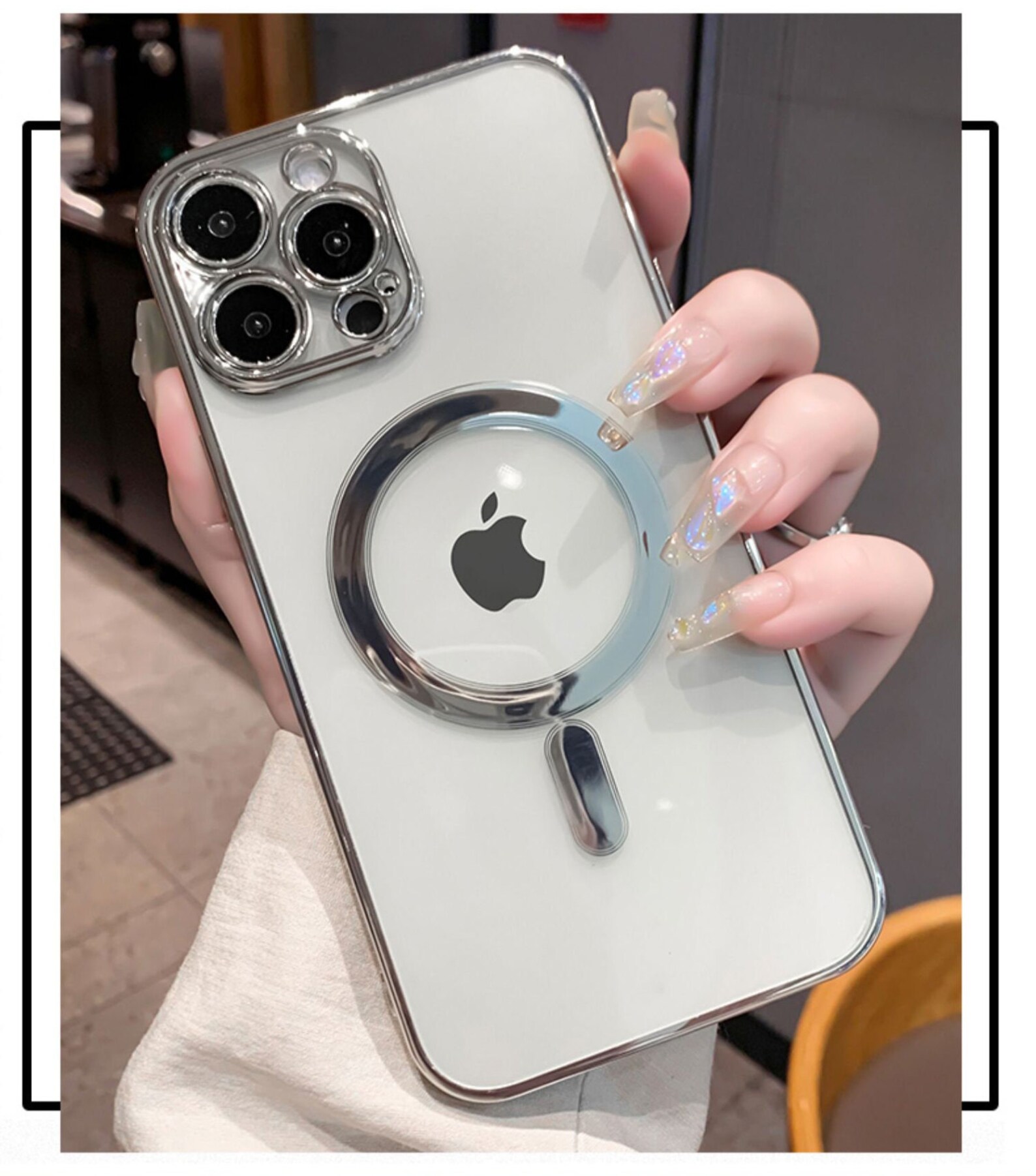 Luxury Plating Clear for Magsafe Wireless Charge Case Etsy