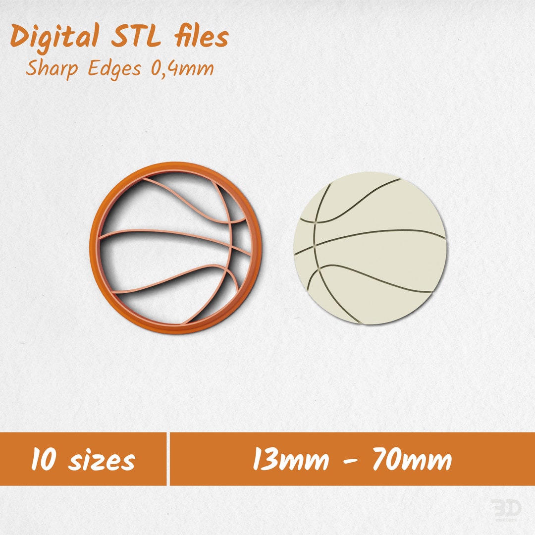 Basketball Ball Polymer Clay Cutters Cookie Cutters Etsy