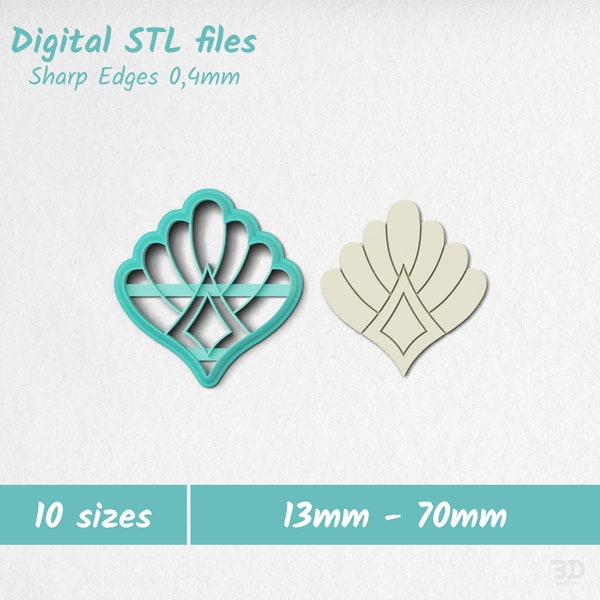 Ethnic Polymer Clay Cutters | Cookie Cutters | Digital STL files | 10 Sizes