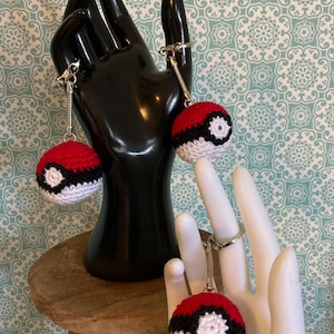 Pokeball keychain