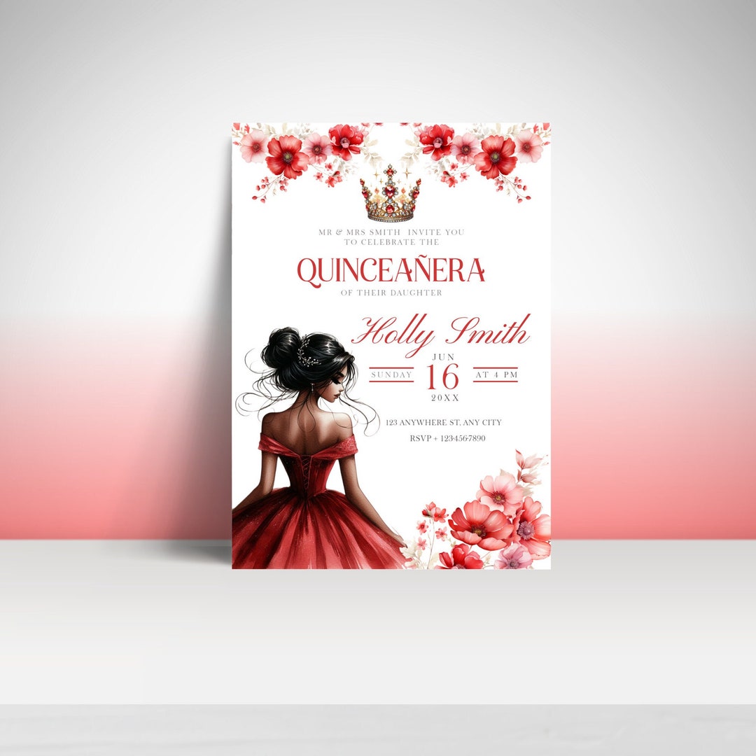 Image 11 for Red Quince Invitation Templates