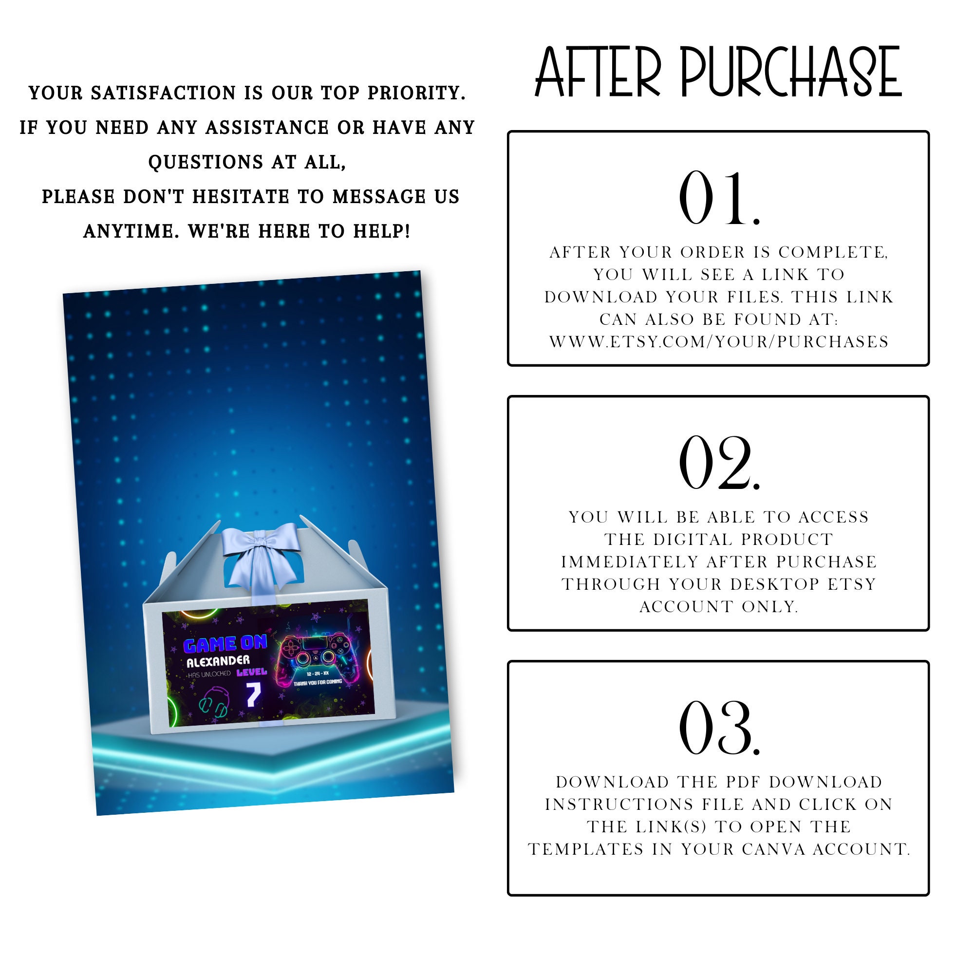 Gamer Birthday Gable Box Labels Printable Templates for Gaming Treat ...