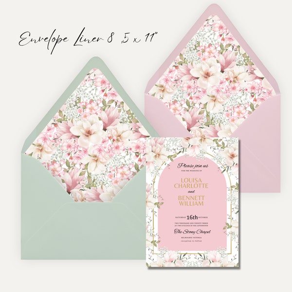 Envelope Liner Canva Template Etsy Singapore