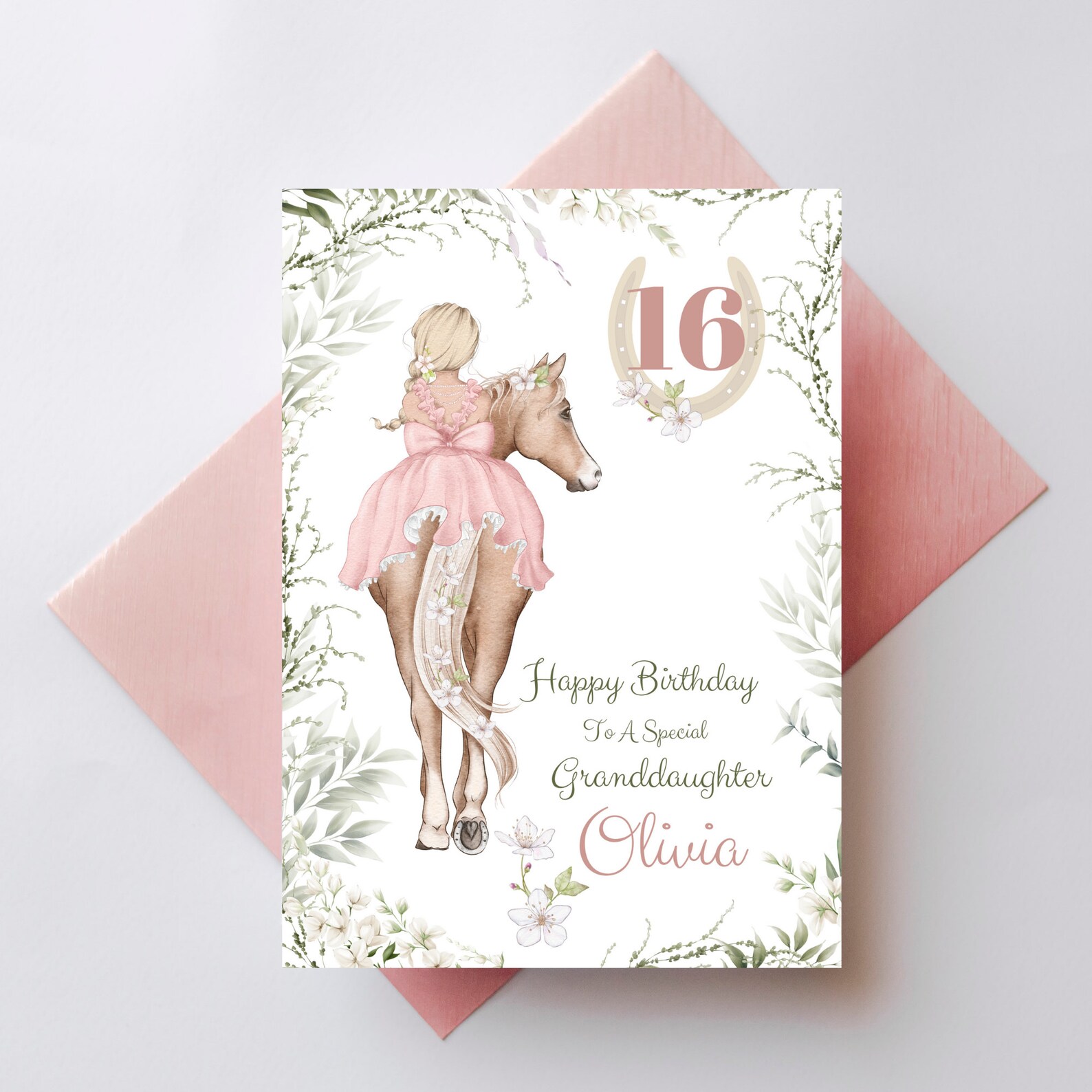 Birthday Cards With Horses Pony Greetings Card Girl 16th - Etsy
