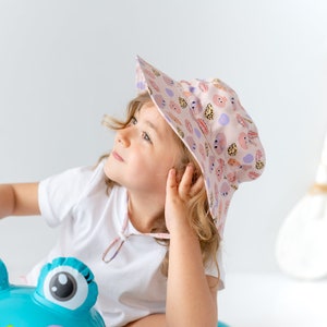 Sun hat baby UV protection 50, sun hat girls boys, peaked cap, summer hats, caps sun protection neck protection, shell design, 1-5 years