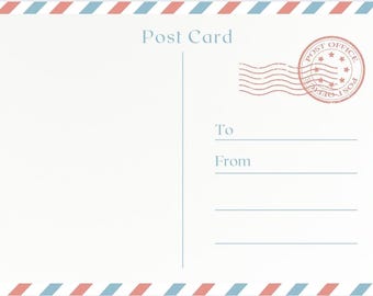 Printable Postcards: Vintage & Modern DIY Mail Art (PDF Download, 8 Printouts)