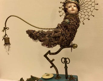 Original Mixed-Media Sculpture "Metamorphosis"