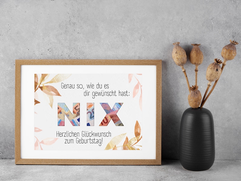 Geschenkidee zum Geburtstag Geldgeschenk Last Minute