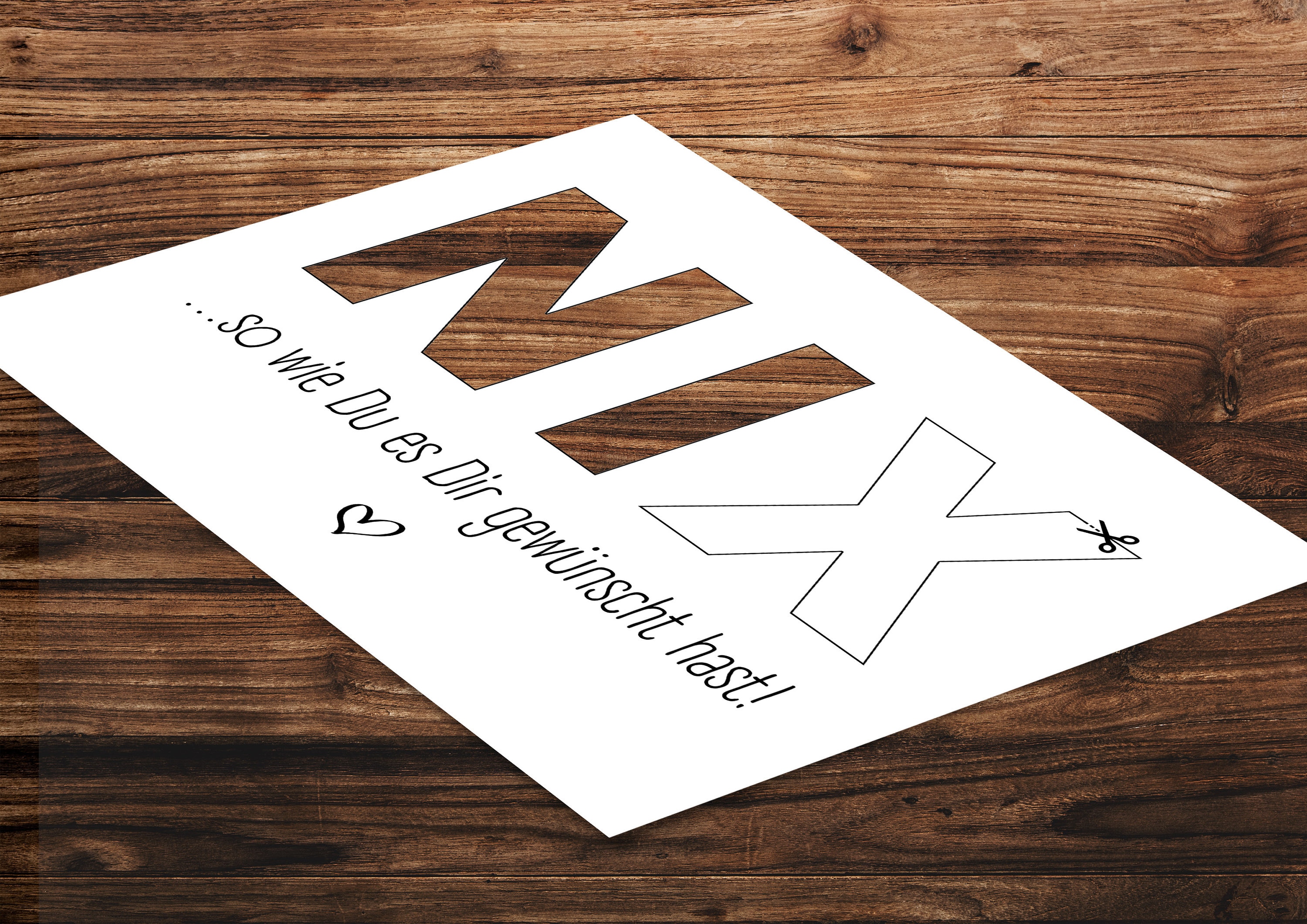 Geldgeschenk Last Minute Geschenk NIX wie Du es Dir gewünscht hast DIY