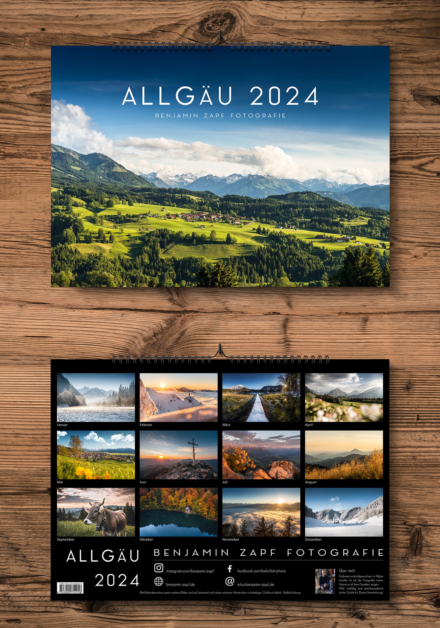 Allgäu Calendar Wall Calendar 2024 Photo Calendar Gift Idea Etsy
