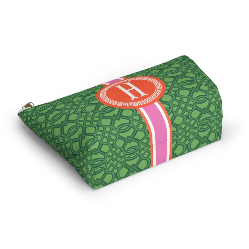 Monogrammed Mahjong Tile Bag: Chinoiserie Travel Pouch image 5