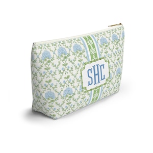 Monogrammed Mahjong Tile Bag: Chinoiserie Cosmetic Pouch image 4