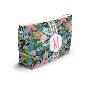 Monogrammed Mahjong Tile Bag: Chinoiserie Travel Pouch image 4