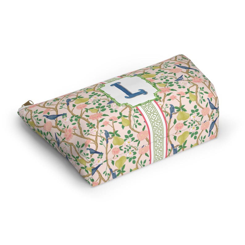 Bolsa de viaje con fichas de mahjong monogramadas: estilo chinoiserie imagen 5