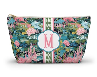 Monogrammed Mahjong Tile Bag: Chinoiserie Travel Pouch
