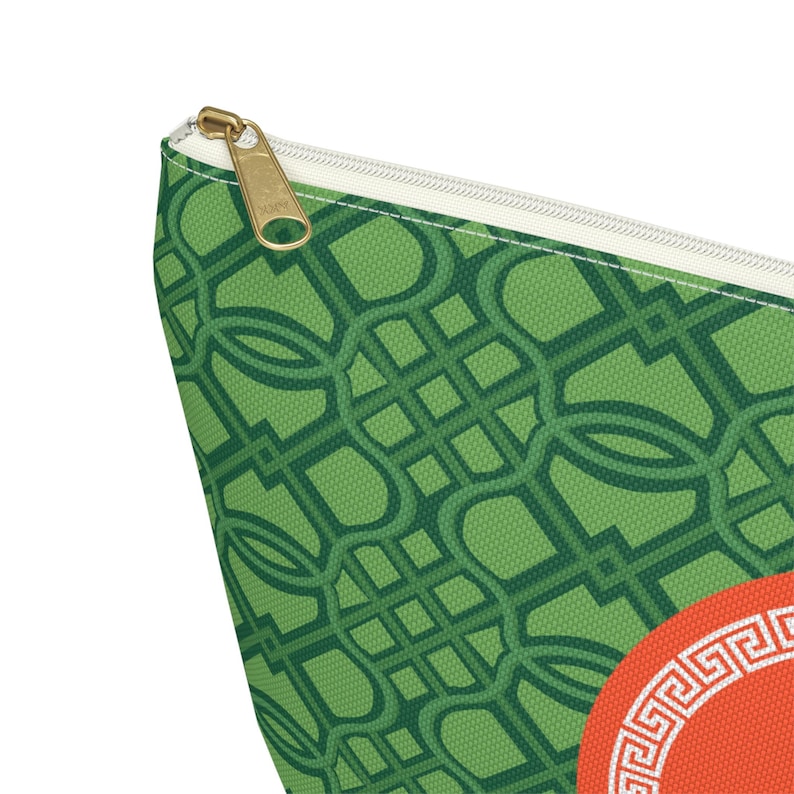 Monogrammed Mahjong Tile Bag: Chinoiserie Travel Pouch image 6