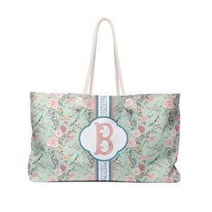 Chinoiserie Mahjong Tote, Monogrammed Bag, Mahj Travel Bag, Personalized Gift, Custom Gaming Carrier, Preppy Tote Bag