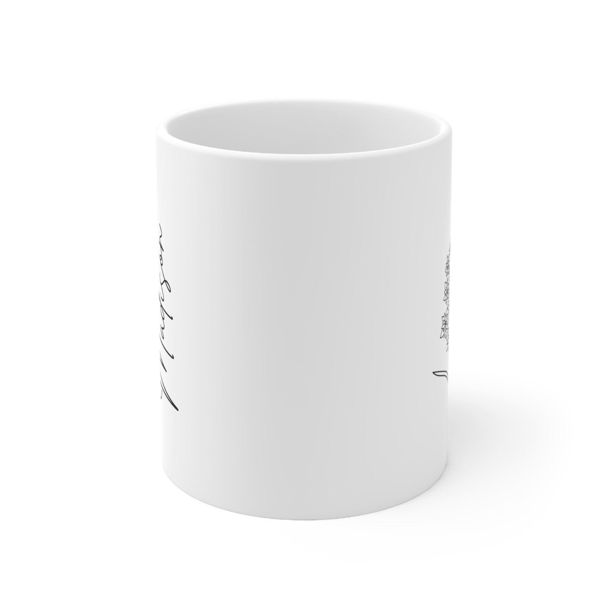 Personalized Mug Birth Flower Mug Custom Mug Birthday Gift Bridesmaid ...