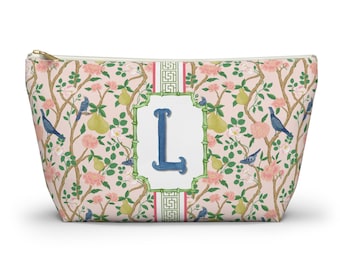 Monogrammed Mahjong Tile Bag: Chinoiserie Travel Pouch