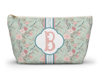 Monogrammed Mahjong Tile Bag: Chinoiserie Travel Pouch