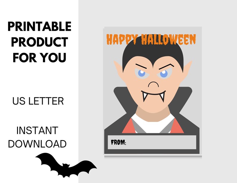 Halloween Printable Cards Kids Halloween Party Halloween - Etsy