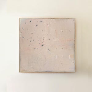 Into a Wildish Bloom  - Original Hand-Painted Canvas | Textured Fine Art with Pressed Flowers | Nature-Inspired Wall Art