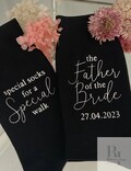 Wedding Socks- father of the bride gifts, father of the bride socks, Groom socks, special socks for a special walk, father of the bride