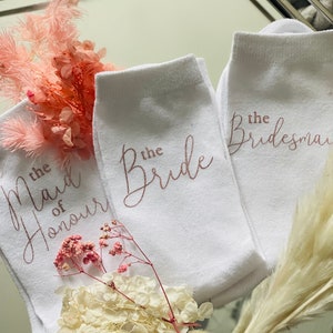 Wedding Socks - Bridal Socks, Bridesmaid, Maid of Honour, Bride Socks, Bridesmaid gifts, maid of honour gifts, hen do, Bridal Shower Gifts