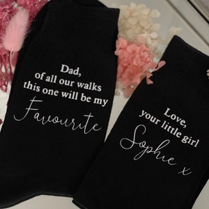 Wedding Socks - father of the bride gifts, father of the bride socks, special socks for a special walk, father of the bride, grooms socks