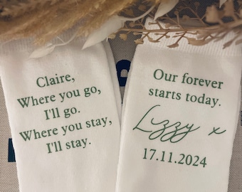 Wedding Socks - wife gifts, in case you get cold feet, bride hamper, personalised bride socks, cold feet socks, wife socks,