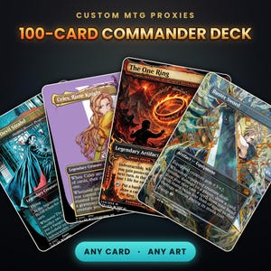 mtg custom commander decks for sale Custom Commander Deck MTG- Handbuilt EDH Deck w/ YOUR CHOICE of Commander!