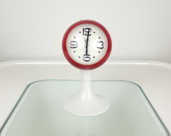 Space Age Table Clock Alarm Clock Tulip Tulip Base Ball Clock Victoria Clock 70s Pop Art