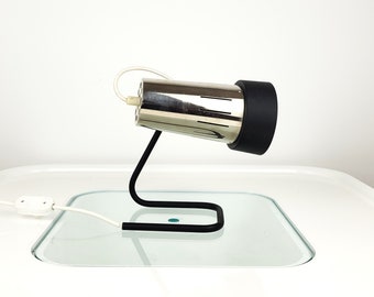 Minimalistische DDR Space Age tafellamp Spot Chrome VEB Lamp Vintage Lamp