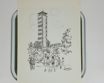 Art print Müggelturm Berlin Gerhard Vontra