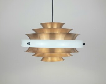 Lampa wisząca z połowy wieku w kształcie karczocha