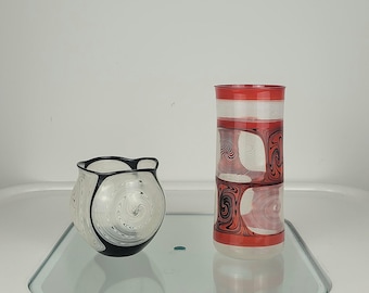 1/2 Albrecht Greiner-Mai vases Lauscha studio glass