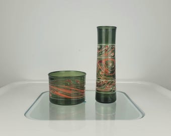 1/2 Albrecht Greiner-Mai vases Lauscha studio glass