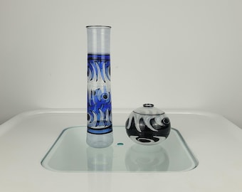 1/2 Albrecht Greiner-Mai vases Lauscha studio glass