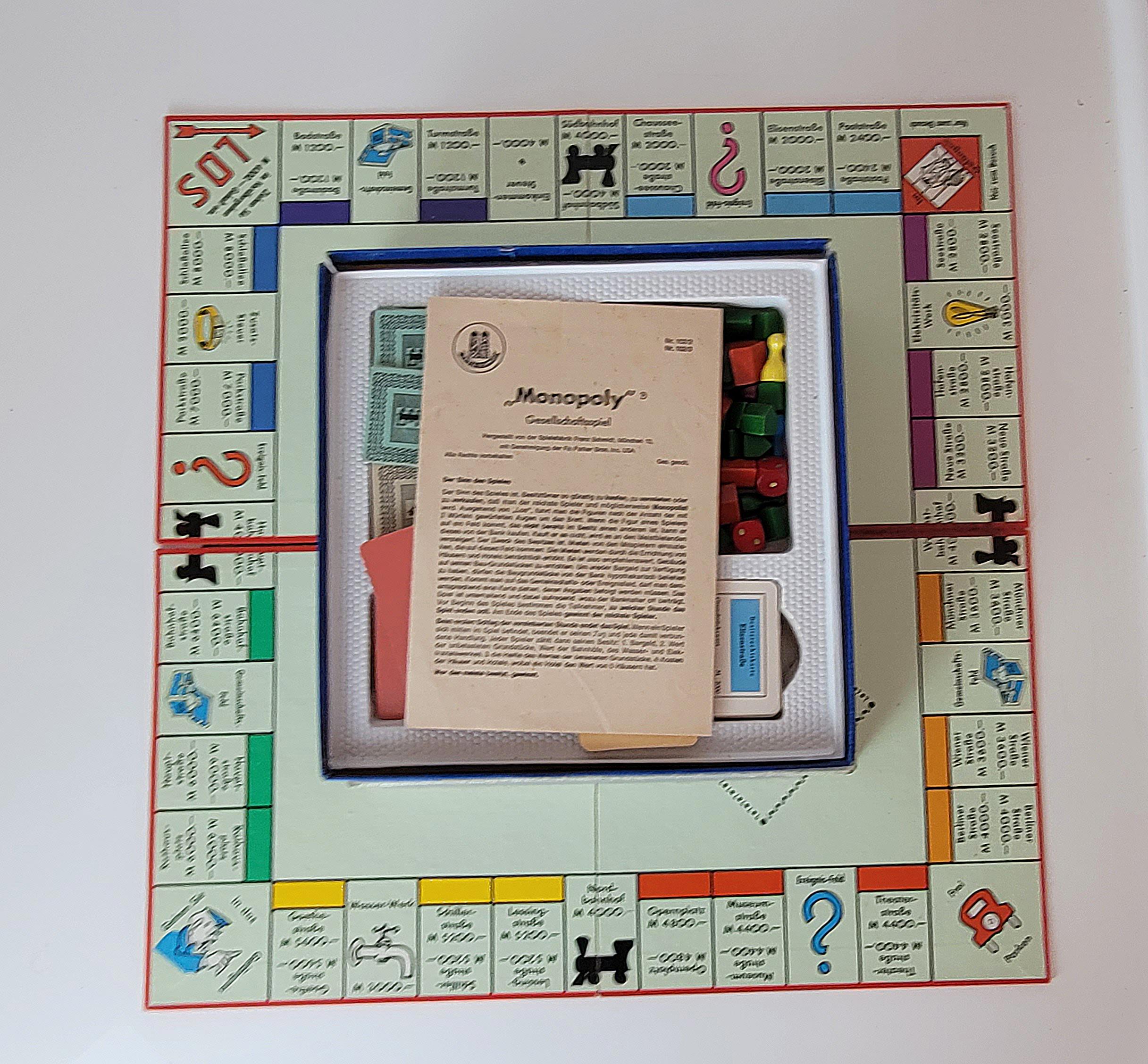 Ancien Monopoly Miro Années 60 - Pions En Bois - Jeu De Société Vintage