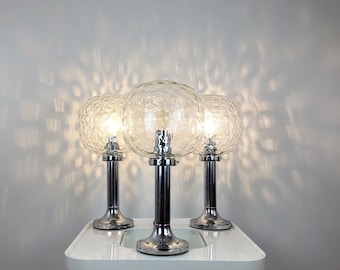 Space Age table lamp 70s bubble glass