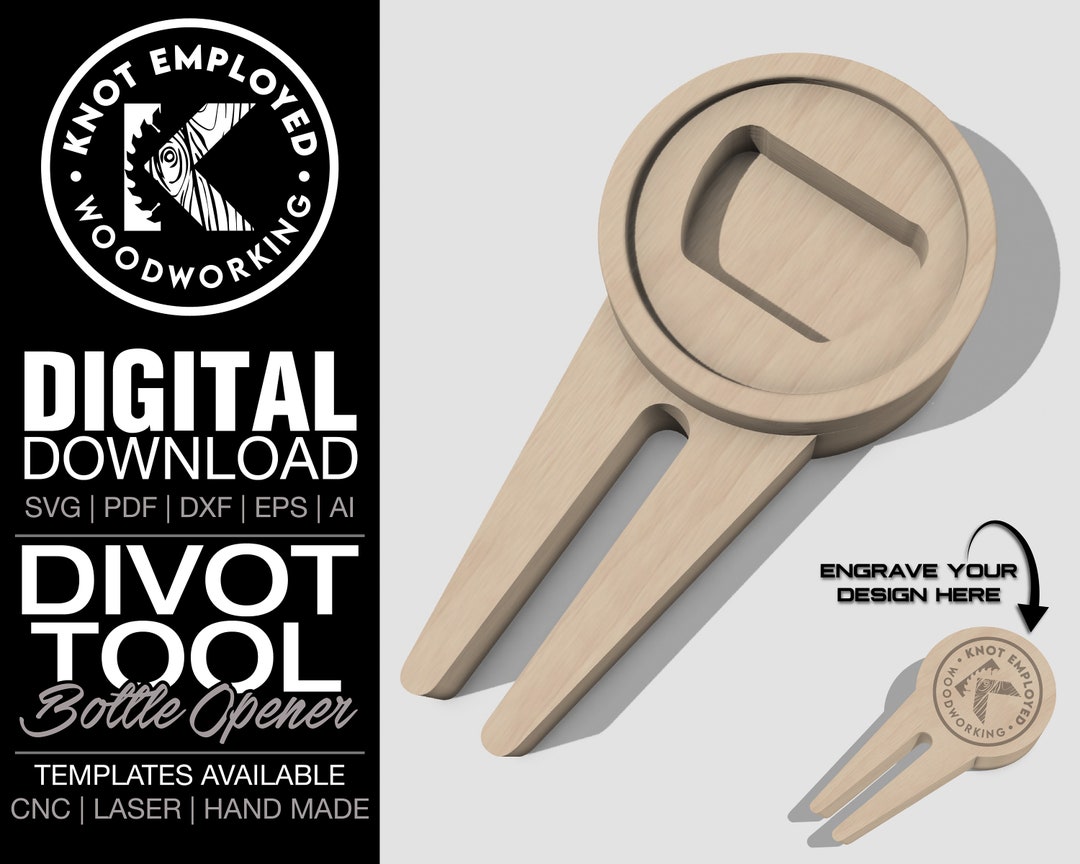 Golf Divot Tool Bottle Opener Wooden Divot Tool Beer Etsy