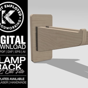 Clamp Rack Storage | Clamp Organization | Clamp Rack French Cleat | Clamp Rack Design | Clamp Rack Digital Files - Svg Pdf Dxf Eps Ai