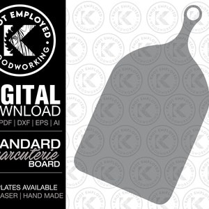Charcuterie Board Template Digital File -Svg Pdf Dxf Ai