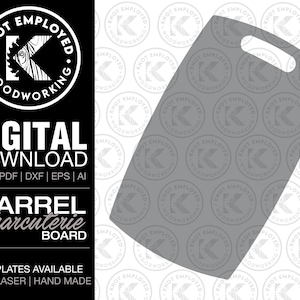 Charcuterie Board Template Digital Files - Svg Pdf Dxf Eps Ai