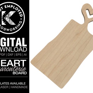 Charcuterie Board Template Digital File -Svg Pdf Dxf Eps Ai