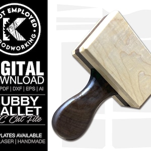 Wood Mallet | Wooden Mallet | Woodworking Mallet | CNC Mallet | Jointers Mallet  | Mallet Template Digital File - Svg Dxf Eps Ai Pdf