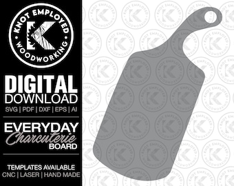 Charcuterie Board Template Digital File -Svg Pdf Dxf Eps Ai