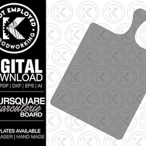 Charcuterie Board | Cheese Board | Serving Board | Cutting Board | Charcuterie Board Template Digital Files - Svg Pdf Dxf Eps Ai