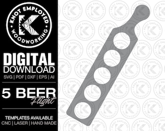 Vuelo de cerveza / Vuelo de cerveza personalizado / Tablero de vuelo de cerveza / Regalo de cerveza / Paleta de cerveza / Archivos digitales de plantilla de vuelo de cerveza - Svg Pdf Dxf Eps Ai
